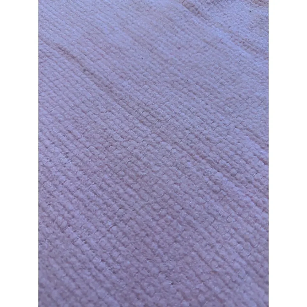 Vintage Pink Twin Blanket Satin Trim Lightweight Bed Blanket 72x60 Cottage Cozy